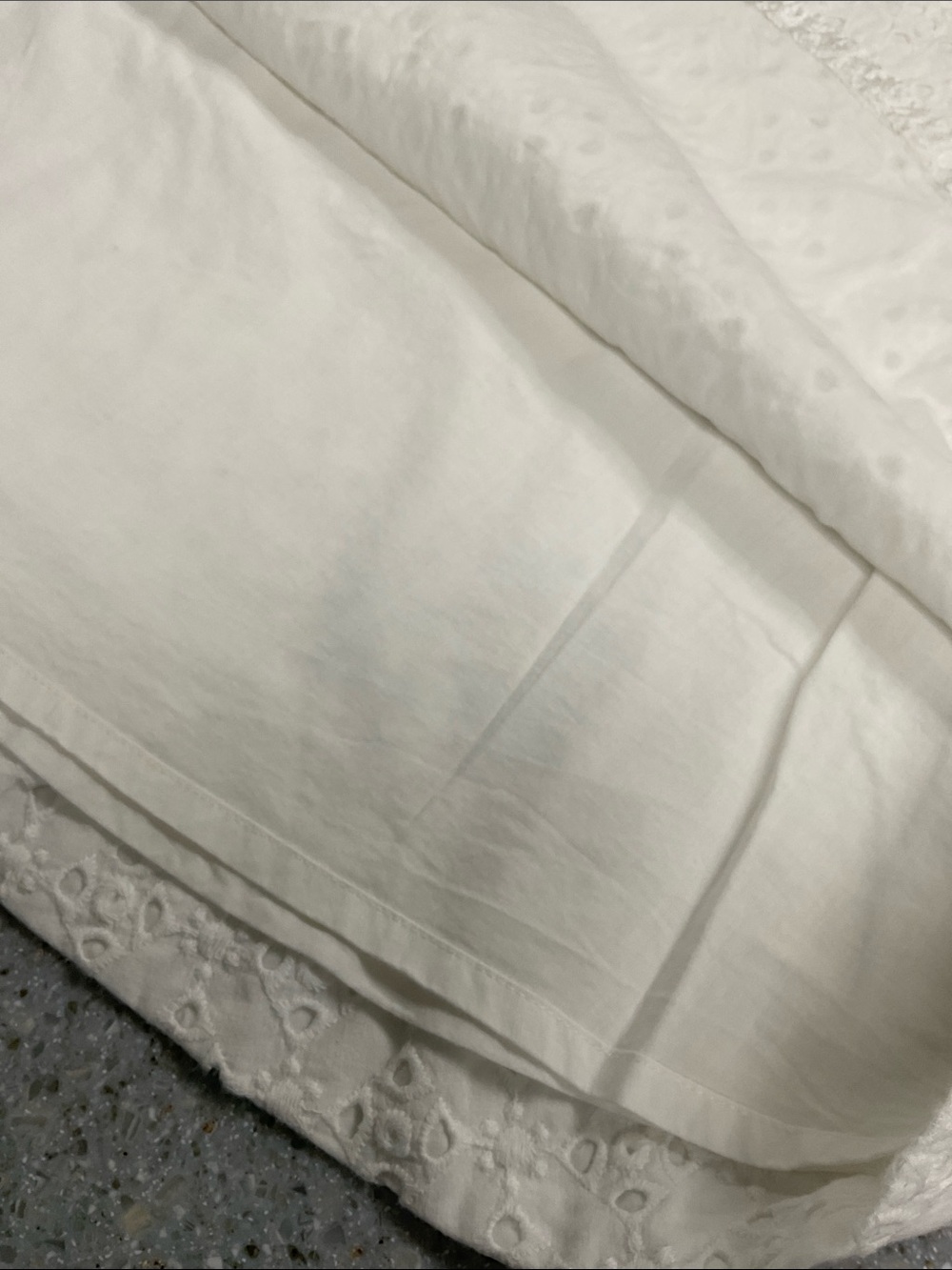 J. Crew White Eyelet A-Line Skirt , 14 , cotton lined with pockets - Picture 5 of 11